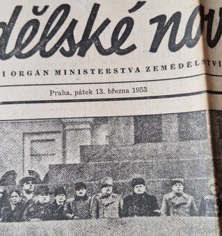 Úmrtí Stalin,Úmrtí Gottwald - i Pravda a Gazeta noviny - 4