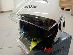 přilba AXXIS RAVEN lesklá bílá - M - 4