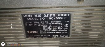 Old-Scholl-Magnetofon JVC Model:NO. RC-565LE - 4