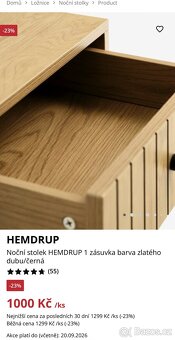 Noční stolek Jysk HEMDRUP - 4