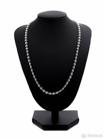 Dámský náhrdelník "korálky" -Stříbro-Nový-Dárkové balení - 4