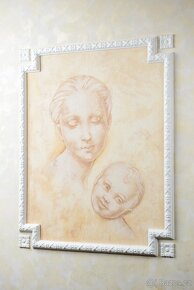 Nová samolepící freska CANDIS Donna Con Bambino A006 - 4