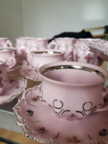 13ks Růžový porcelán H&C - 4