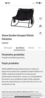 SIENA GARDEN Houpací MAXI křeslo Havanna - 4