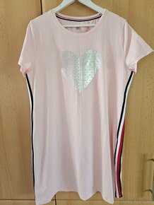 Růžové šaty Tommy Hilfiger XL - 4
