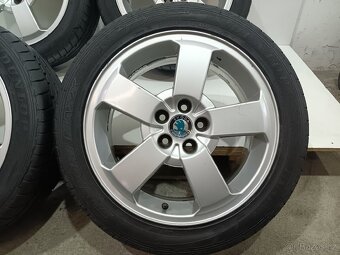 Letní alu kola Škoda 5x100 R16 pneu 215/45/16/ - 4