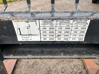 Paletizacni vidle na smykovy nakladac Bobcat - 4