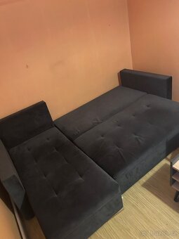 Rohová sedačka ALISTAIR L ČERNÁ MI17 - 4