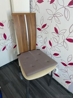 židle moderní dřevo kov - 4