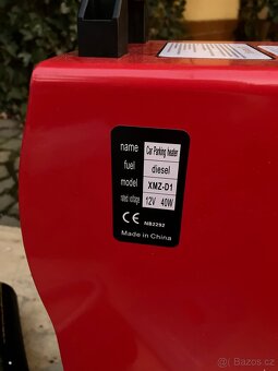 Nezávislé topení naftové 8 kW 12V - 4