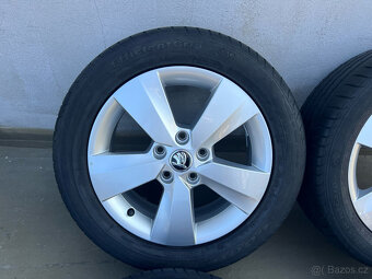 205/55R16 ALU KOLA OCTAVIA III 6,5x16 5x112 ET46 TOP STAV - 4