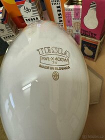 2 Žárovky «Tesla» rvl-x 400w 74 (pro sběratelé) - 4