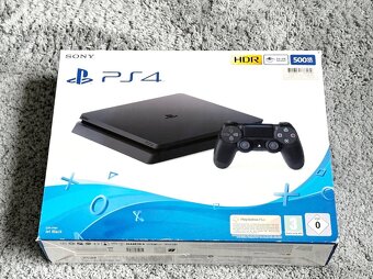 Herní konzole Sony Playstation 4 - PS4 Slim 500GB + ovladač - 4