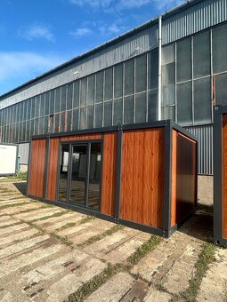 Obytný kontejner o rozměru 3x6m s francouz. dveřmi - 4
