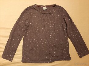 Dívčí trika s dlouhým rukávem, vel. 128 - 4
