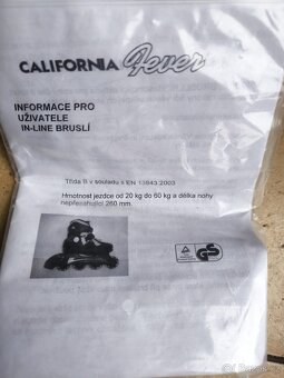 Inline brusle dětské velikost 31-34, nové - 4