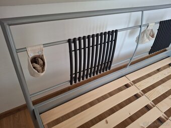 Kovová postel 220X80 s roštem - 4