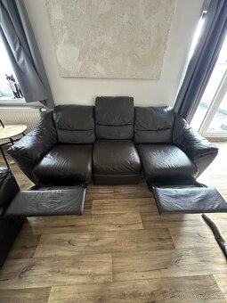 Prodám koženou soupravu gauče - 4