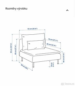 Prodám IKEA sedací souprava, gauč - 4