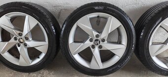 Alu kola Škoda Volans 5x100 s letní pneu 205/50R17 - 4