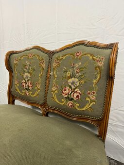 Starožitná sofa / loveseat s gobelínem (135024) - 4