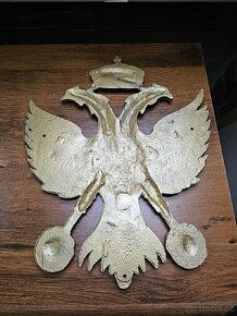 Krásná  velká kovová orlice Rakousko Uhersko - 4