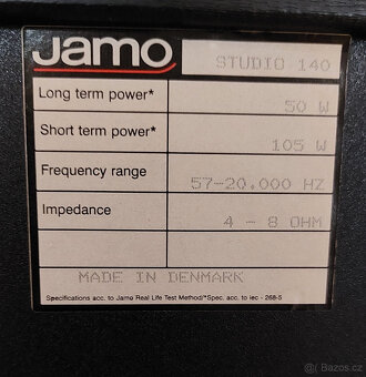 Třípásmové reprobedny Jamo Studio 140. - 4