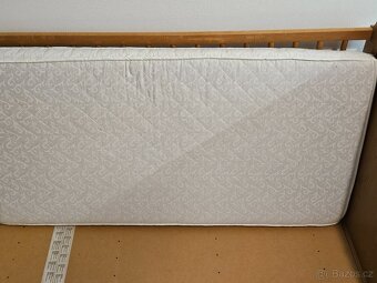 Postýlka dřevěná děská Ikea 130cm + matrace kokos - 4