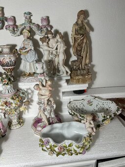 Meissen Dresden porcelanovy svietnik misa a dalsie - 4