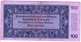 Bankovky Československo protektorát - 4