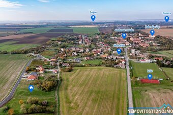 Prodej stavebního pozemku 1500m2, všechny IS, k.ú. Slup u Zn - 4