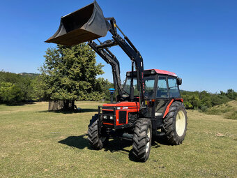 Zetor 7340 s čelním nakladačem s SPZ - 4