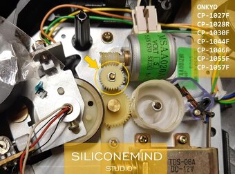 Ozubene kolo pro ONKYO CP-1027F, CP-1028R, CP-1030F, CP-1044 - 4