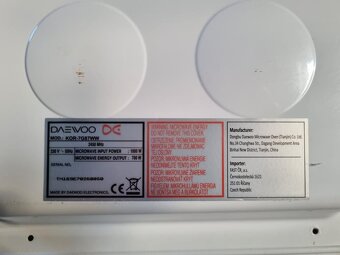 Mikrovlnná trouba DAEWOO - 4
