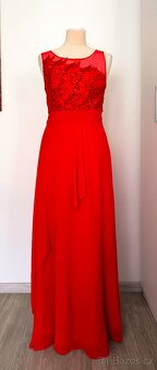 Červené plesové šaty - 4