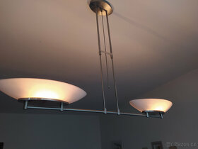 Dvouramenný lustr +  nástěnná lampička - 4