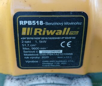 Křovinořez benzinový RIWALL RPB 518 - 4