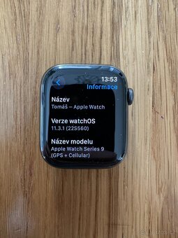 Apple Apple Watch Series 9 Cellular 45mm Grafitová ocel - 4