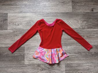 Holčičí červený dres na gymnastiku/balet, 4-6 let - 4