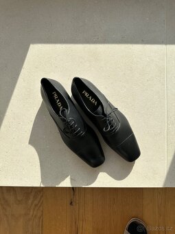 Společenské boty Prada Saffiano Oxford - 4