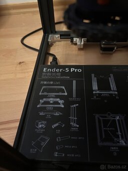 3D tiskárna Creality Ender 5 Pro + úpravy + příslušenství - 4