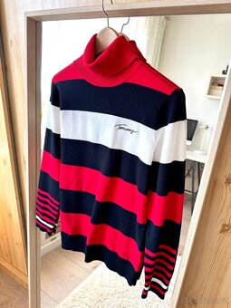 TOMMY HILFIGER KRÁSNÝ PRUHOVANÝ ROLÁK - 4