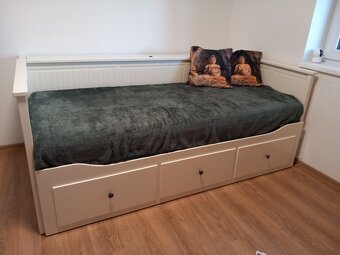 Rozkládací postel Hemnes + uložný prostor - 4