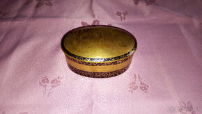 Oválná dóza - zlato-černá - 4