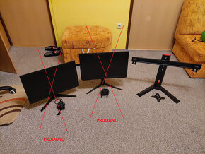 Stojan / Drzak pro 2 monitory Rapture TURRET DX černý - 4
