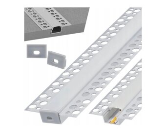 LED hliníkový profil zapuštěný 2m - sada - 4