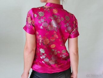Brokátová halenka v čínském stylu Indiska vel.S - 4