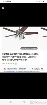 Stropní ventilátor Hunter Builder Plus - 4