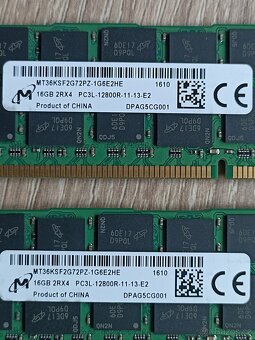 Micron 16GB DDR3L ECC Registered celkem 32GB - 4