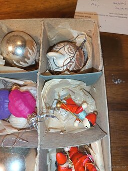 Staré vánoční skleněné ozdoby - 4